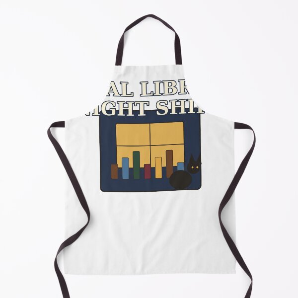 Item preview, Local Library Night Shift – Cozy Black Cat Library Design designed and sold by Cozy Oddities Studio.