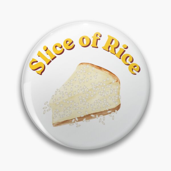 Item preview, Slice of Rice – Funny Rice Pun Design designed and sold by Lazycocoon.