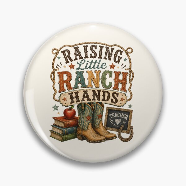 Item preview, Raising Little Ranch Hands Western Teacher Spirit designed and sold by Chic_Clip_Craft.