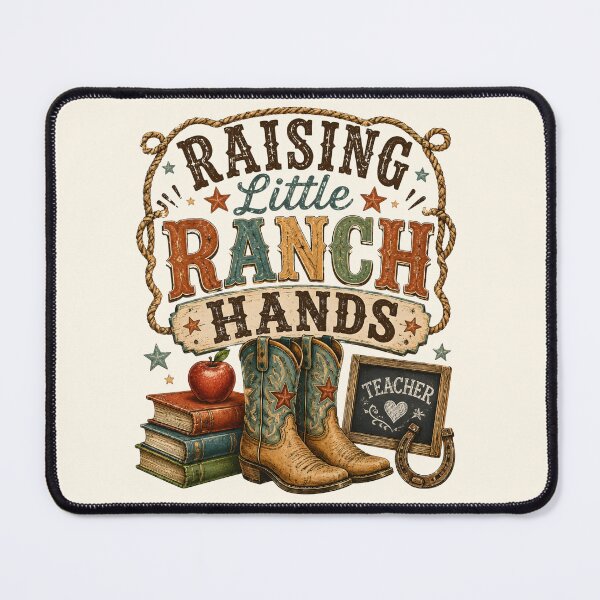 Item preview, Raising Little Ranch Hands Western Teacher Spirit designed and sold by Chic_Clip_Craft.