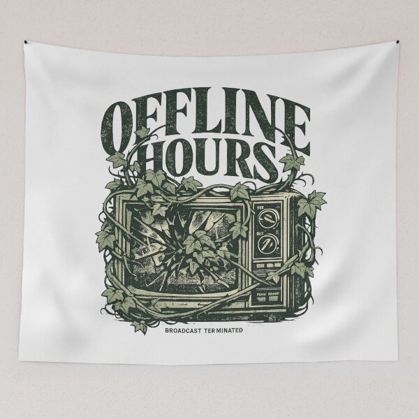 Item preview, Offline Hours Overgrown TV Tee designed and sold by PhylonBoxx.