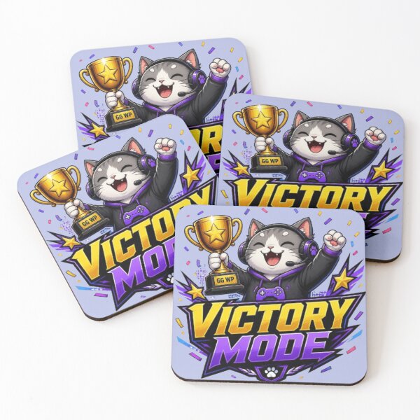 Item preview, Victory Mode Gamer Cat T-Shirt designed and sold by Stylestickers55.