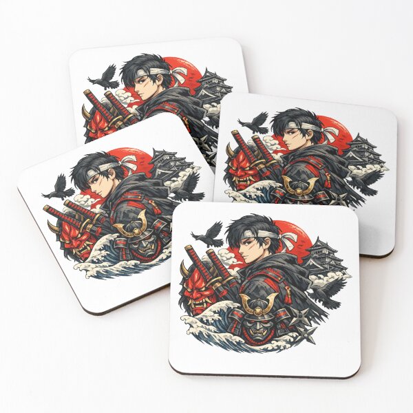 Item preview, Anime Samurai Warrior – Dual Sword Swordsman Design designed and sold by Rolta.