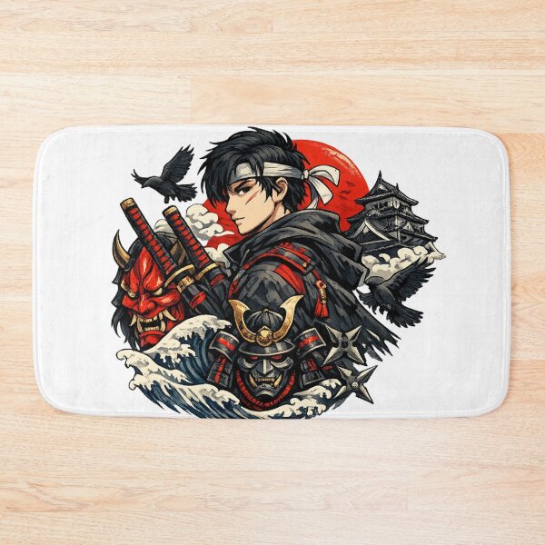 Item preview, Anime Samurai Warrior – Dual Sword Swordsman Design designed and sold by Rolta.