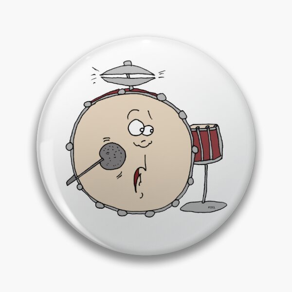 Item preview, Cymbal Smile – Funny Bass Drum Percussion Personality Meme Art designed and sold by MyxaART.