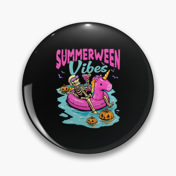 Item preview, Summerween Vibes Skeleton Pool Float Halloween Summer designed and sold by alidiaa.