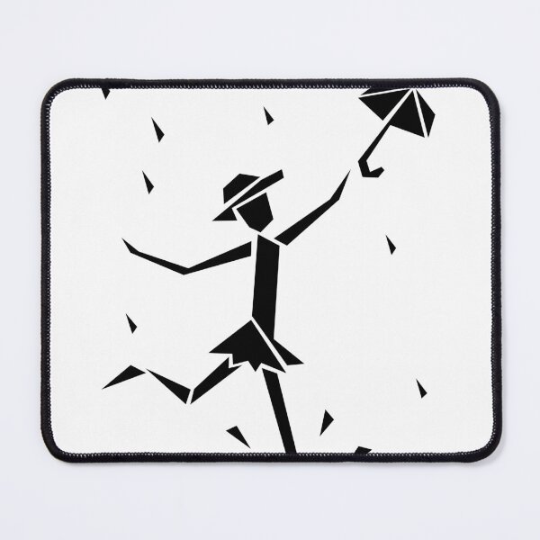 Item preview, Geometric Dancer Holding Umbrella in the Wind designed and sold by quibrak.