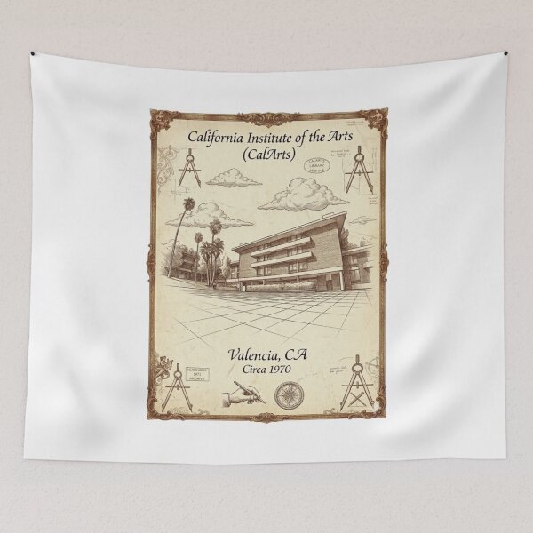 Item preview, CalArts Renaissance Architectural Ink Sketch designed and sold by EvergreenPark - Tee Studio.