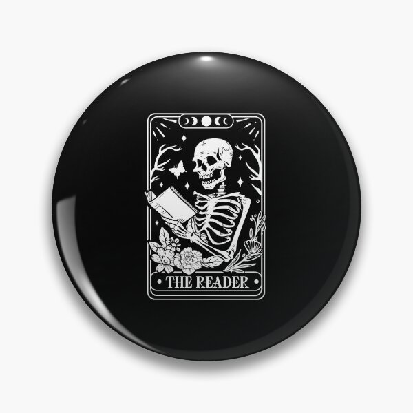 Item preview, The Reader Skeleton Tarot Card Gothic Book Lover Bookworm designed and sold by alidiaa.