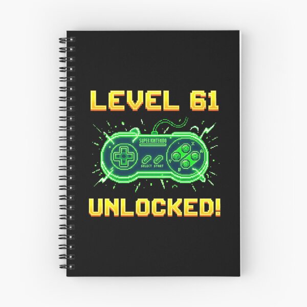 Item preview, Level 61 Unlocked Retro Gamer Birthday designed and sold by DuckOddity.