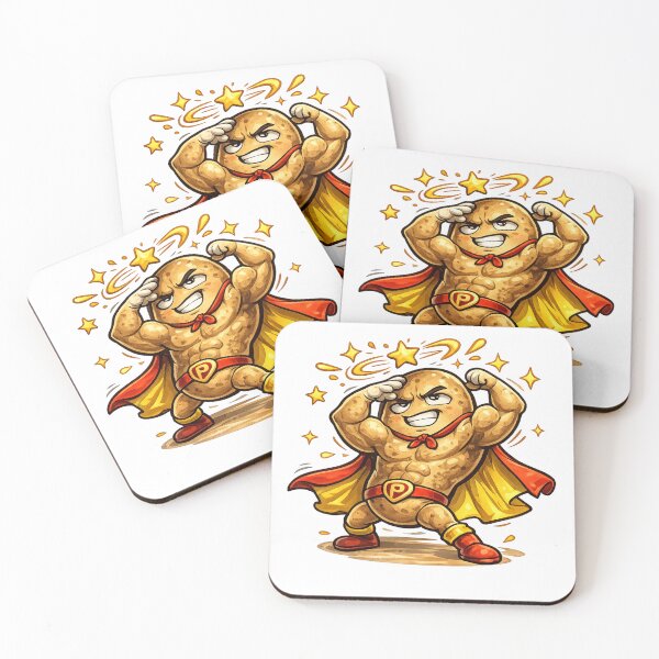 Item preview, Buff Potato Superhero Sticker | Funny Strong Potato designed and sold by Creativveworrld03.