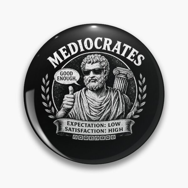 Artikelvorschau, Meme: Mittelmäßigkeit ist gut genug (Griechischer Philosoph) entworfen und verkauft von Zbixu.