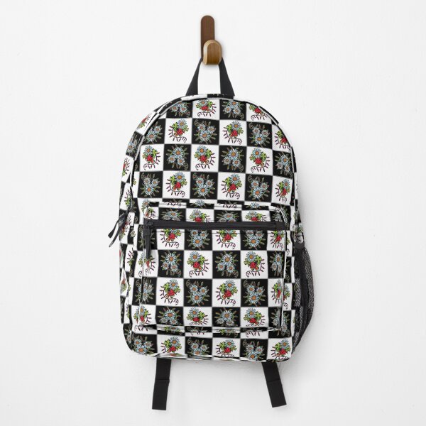 Item preview, Ladybug and daisy pattern, colorful checkered pattern designed and sold by NadiaChevrel.