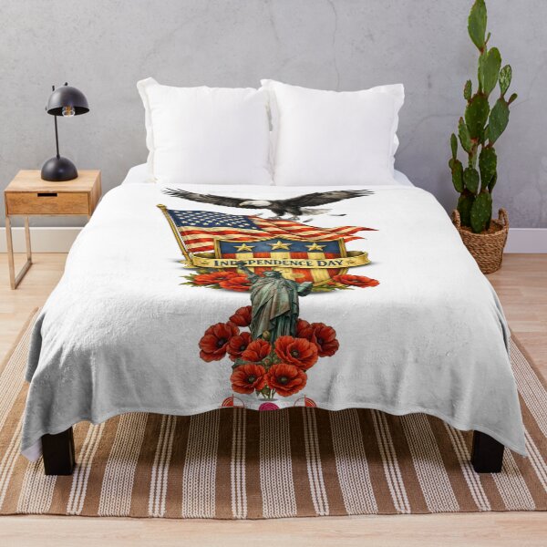 Item preview, Independence Day, flag & eagle designed and sold by m-yoga-store.