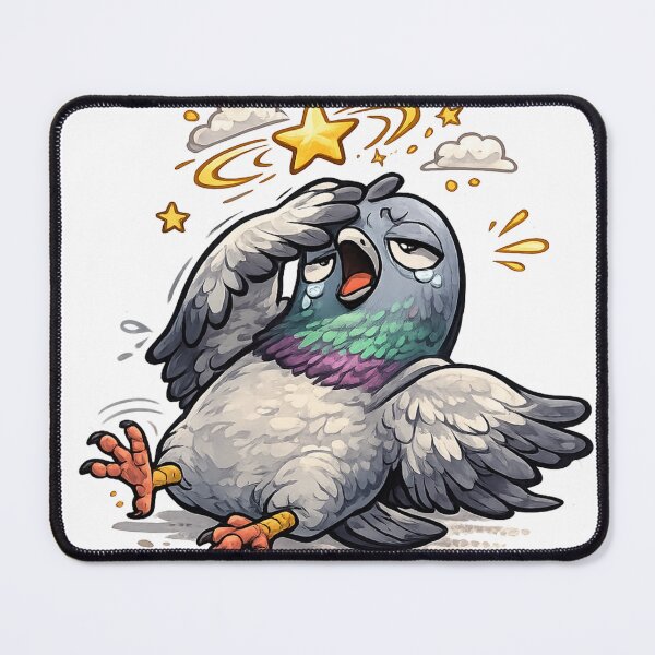 Item preview, Drama Queen Pigeon Sticker | Funny Emotional Bird designed and sold by Creativeeworld777.