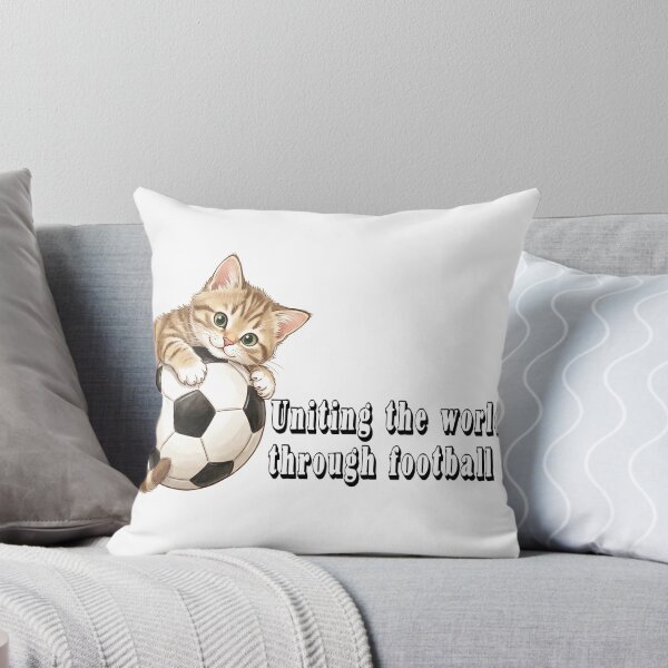 Item preview, Cute Cat Hugging Soccer Ball – Kawaii Kitten Football Illustration designed and sold by XODAD.