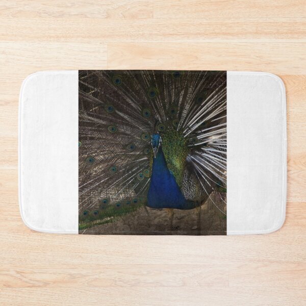 Item preview, Majestic Male Peacock Displaying Colorful Plumage and Iridescent Feathers in Full Fan designed and sold by Nmallia.