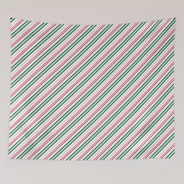 Item preview, Candy Cane Christmas Stripes Pattern designed and sold by daphsam.