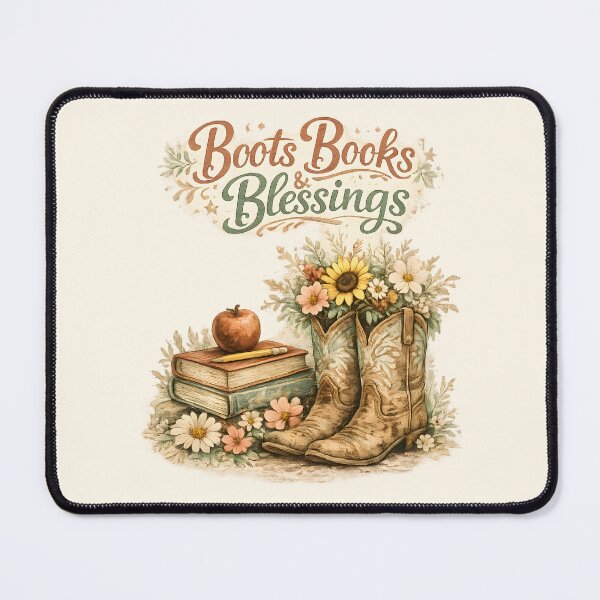 Item preview, Boots Books & Blessings Rustic Western Reader designed and sold by Chic_Clip_Craft.