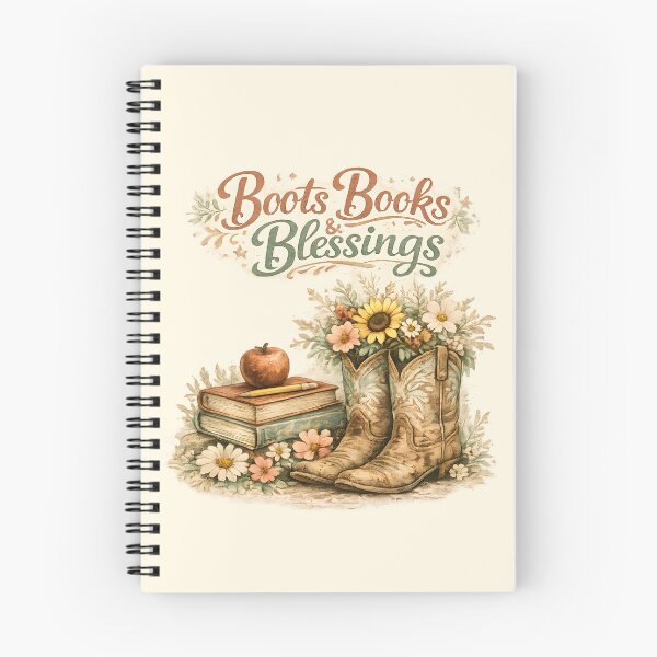 Item preview, Boots Books & Blessings Rustic Western Reader designed and sold by Chic_Clip_Craft.