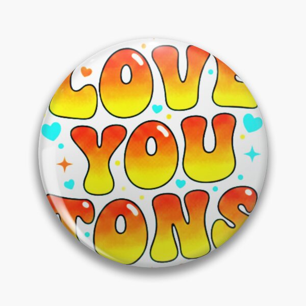 Item preview, Love You Tons - Retro 70s Groovy Aesthetic designed and sold by INVIKETOS.