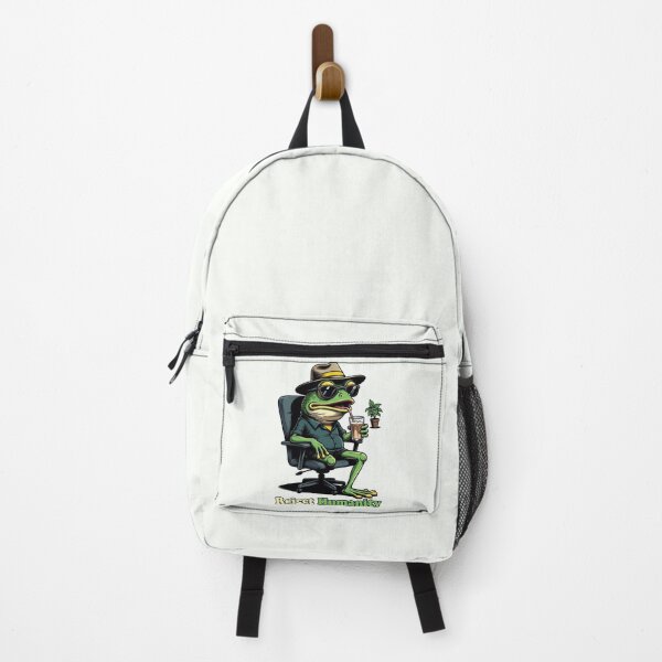 Item preview, Reject Humanity Cool Frog Meme Typographic Poster designed and sold by PixelQ.