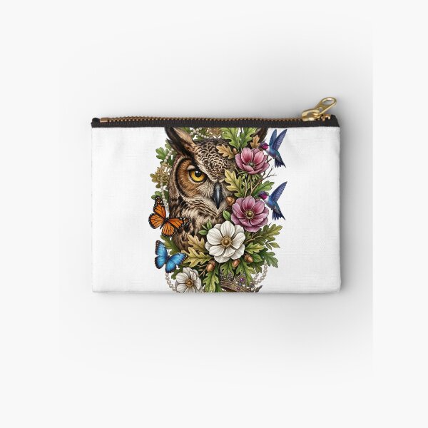 Item preview, Floral Majestic Owl Royal Hummingbird designed and sold by Sovereign Supply Co..