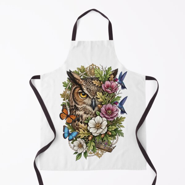 Item preview, Floral Majestic Owl Royal Hummingbird designed and sold by Sovereign Supply Co..