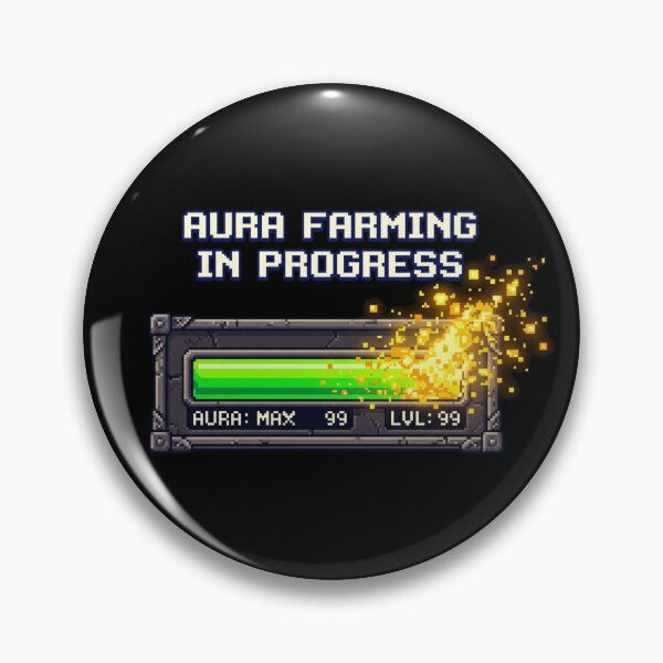 Item preview, Aura Farming In Progress Retro Game UI designed and sold by DuckOddity.