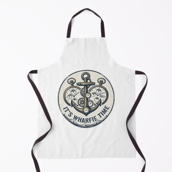 Item preview, Wharfie Time Nautical Vintage Clock Anchor Design designed and sold by Nova Blend.