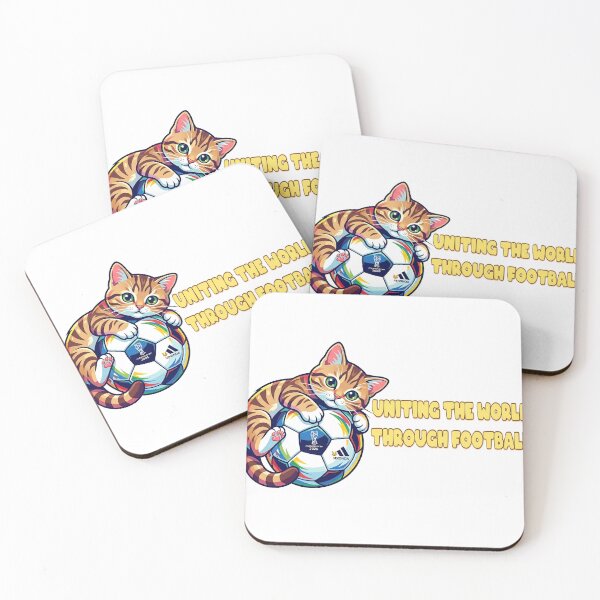Item preview, Copy of Cute Cat Hugging Soccer Ball – Kawaii Kitten Football Illustration designed and sold by XODAD.