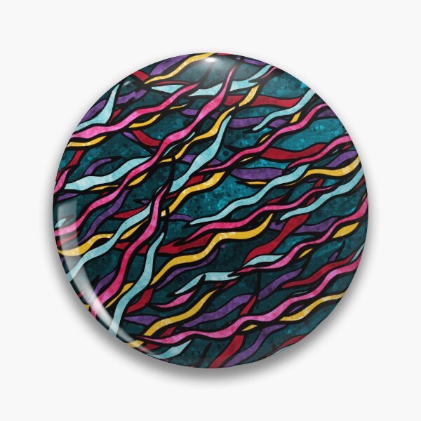 Item preview, Rainbow ribbons pattern on duck blue background designed and sold by NadiaChevrel.