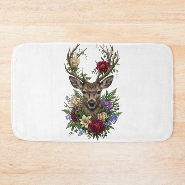 Item preview, Majestic Deer Head Floral Antler designed and sold by Sovereign Supply Co..