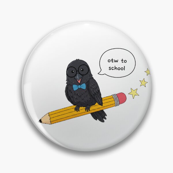 Item preview, Funny Crow Back To School Pencil Boys Girls Kids designed and sold by FurryHavenPH.
