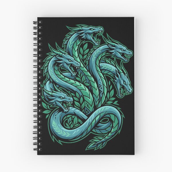 Item preview, Crisp Vector Multi Headed Hydra Dragon Monster Art designed and sold by EKHOAISTORE.