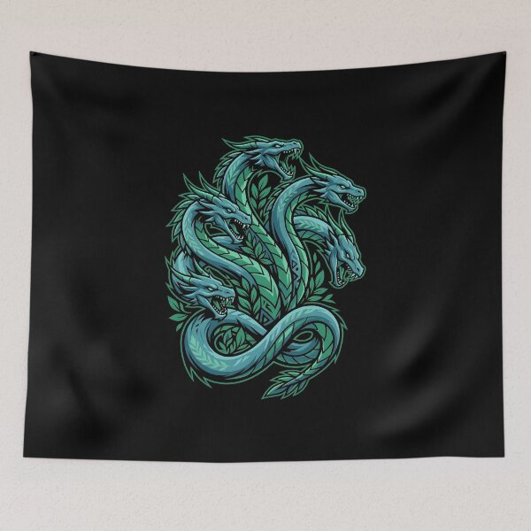 Item preview, Crisp Vector Multi Headed Hydra Dragon Monster Art designed and sold by EKHOAISTORE.