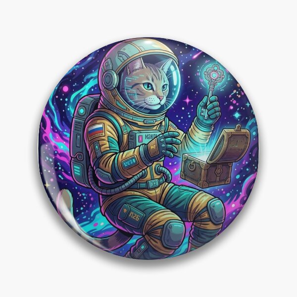 Item preview, Cyberpunk Astronaut Cat Space Adventure designed and sold by Kloshfresh.