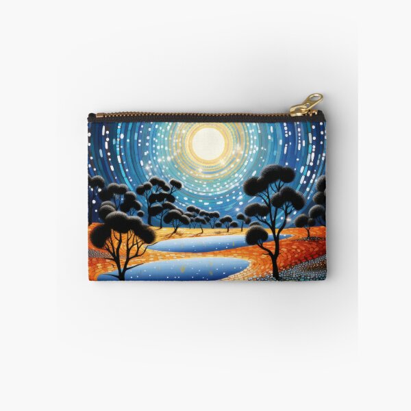Item preview, Aboriginal Inspired Dot Art - Night Local Pond designed and sold by GrinGalore.