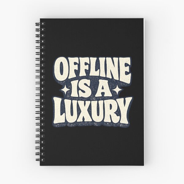Item preview, Offline Is A Luxury Vintage Retro Typographic T-Shirt designed and sold by PhylonBoxx.
