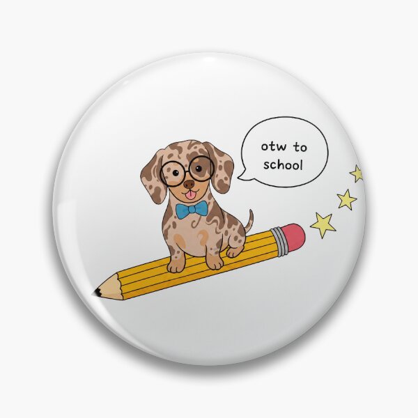 Item preview, Funny Dapple Dachshund Back To School Pencil Boys Girls Kids designed and sold by FurryHavenPH.