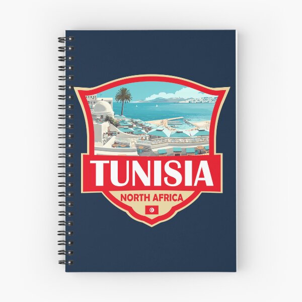 Item preview, Tunisia Illustration Retro Badge designed and sold by KrisSidDesigns.