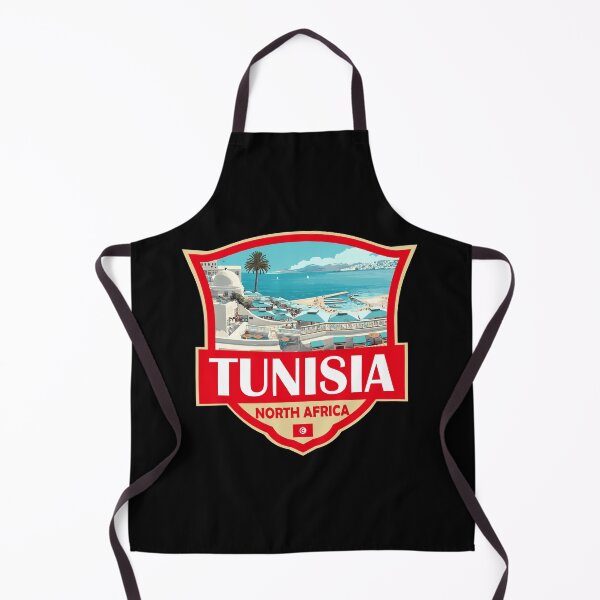 Item preview, Tunisia Illustration Retro Badge designed and sold by KrisSidDesigns.