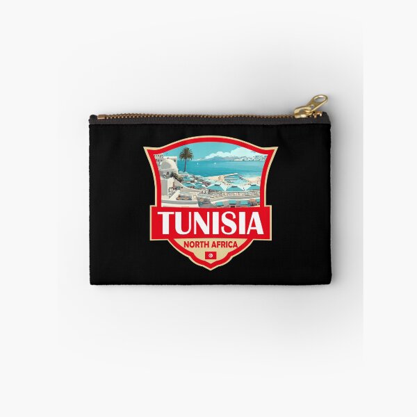 Item preview, Tunisia Illustration Retro Badge designed and sold by KrisSidDesigns.