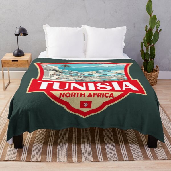 Item preview, Tunisia Illustration Retro Badge designed and sold by KrisSidDesigns.