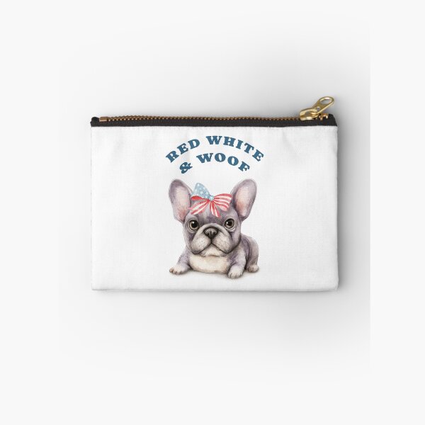 Item preview, Red White and Woof French Bulldog Patriotic designed and sold by olenapetol.