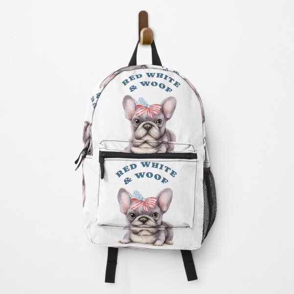 Item preview, Red White and Woof French Bulldog Patriotic designed and sold by olenapetol.