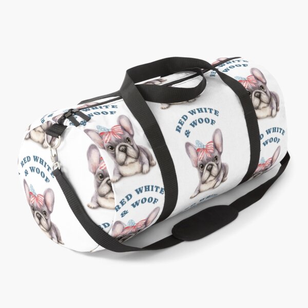 Item preview, Red White and Woof French Bulldog Patriotic designed and sold by olenapetol.