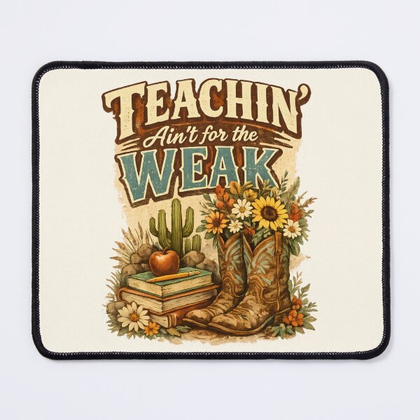 Item preview, Teachin’ Ain’t for the Weak Western Teacher Grit designed and sold by Chic_Clip_Craft.