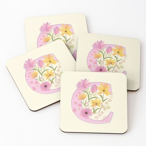 Item preview, Flowery Letter C designed and sold by CharlottePlaceArt.