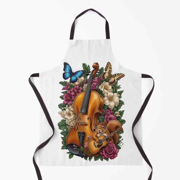 Item preview, Violin Floral Squirrel Playing Guitar designed and sold by Sovereign Supply Co..